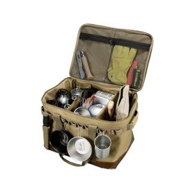 Foldable Multifunctional Waterproof Camping Miscellaneous Storage Bag (Type: Camping Supplies, Color: Khaki)